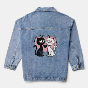 pretty cats denim jacket