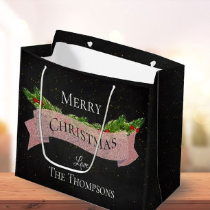 Pretty   Chalkboard   Merry Christmas   Large Gift Bag