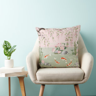 Pretty Cherry Blossom Floral Charm Cushion