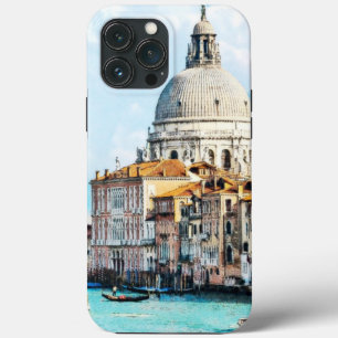 Pretty Chic Italy Venice Canal Pastel Watercolor iPhone Case