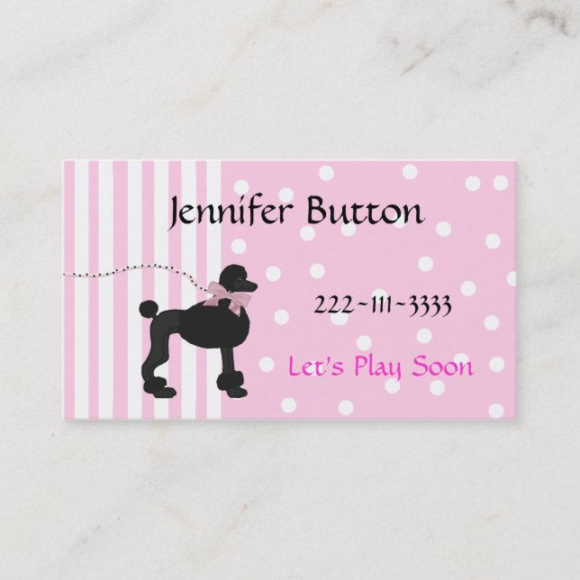 Pretty Childrens Profile card / Calling Card (Front)