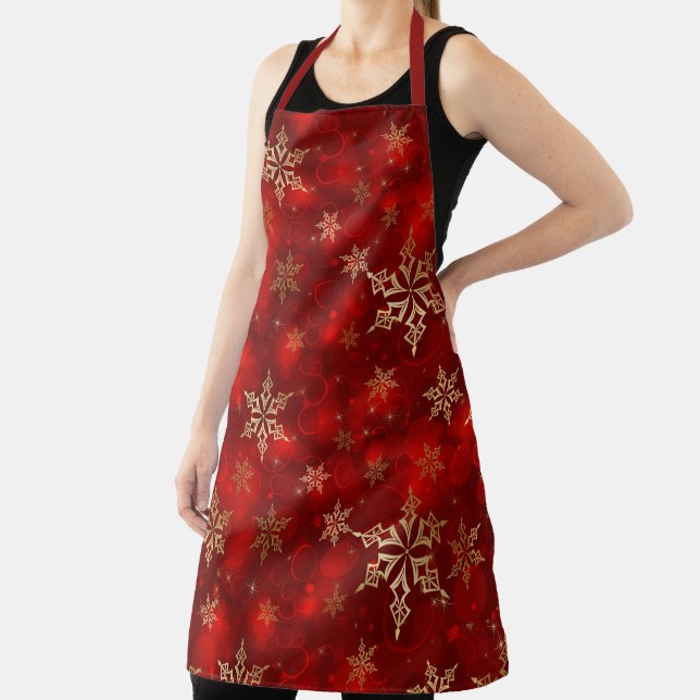 Pretty Christmas Holiday Hostess Gift Apron (Insitu)