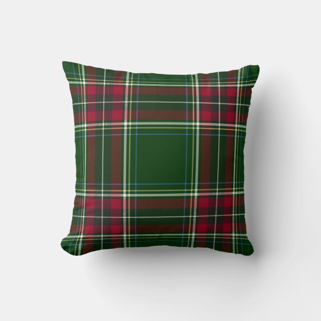 Pretty Christmas Plaid Cushion (Front)