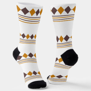 Pretty classic pattern line and geometric artwork socks