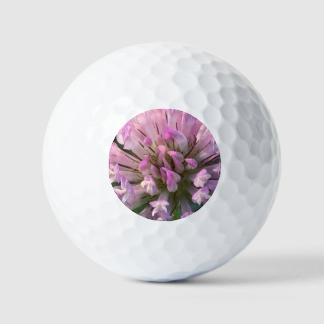 Pretty Clover Flower  Golf Balls (Front)