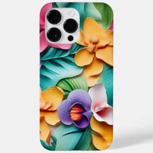 PRETTY COLORFUL 3-D LOOK ORCHID FLOWERS Case-Mate iPhone 14 PRO MAX CASE