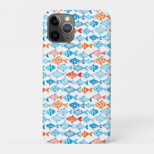 Pretty Coloured Fish Blue Red iPhone 11 Pro Case