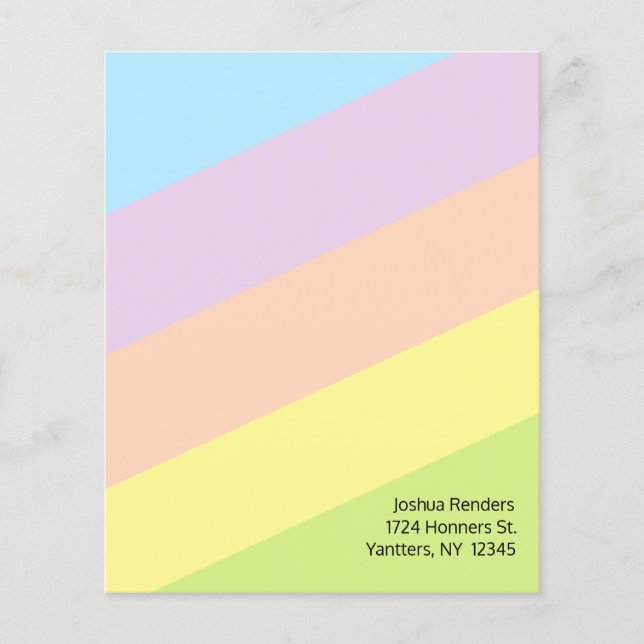 Pretty-coloured Paper Sheet (Front)