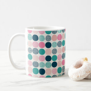 Pretty Coloured Polka Dots Coffee Mug