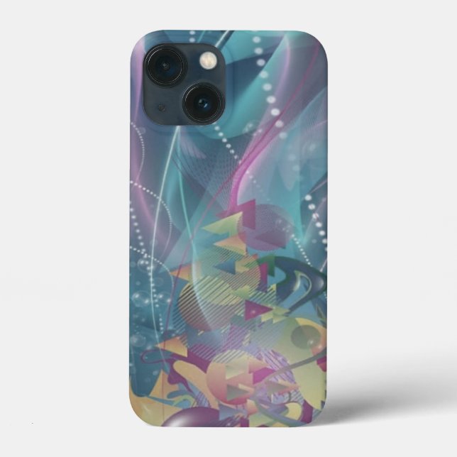 Pretty Colourful Abstract Case-Mate iPhone Case (Back)