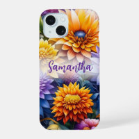 Pretty Colourful Ai Art Flowers Personalised