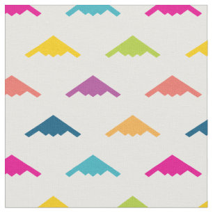 Pretty Colourful B-2 Spirit Stealth Bomber Pattern Fabric