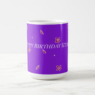 Pretty Colourful Birthday Cute Flower For Her Mug
