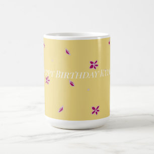 Pretty Colourful Birthday Cute Flower For Her Mug
