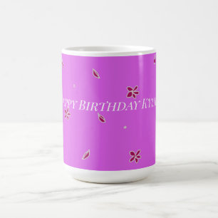 Pretty Colourful Birthday Cute Flower For Her Mug