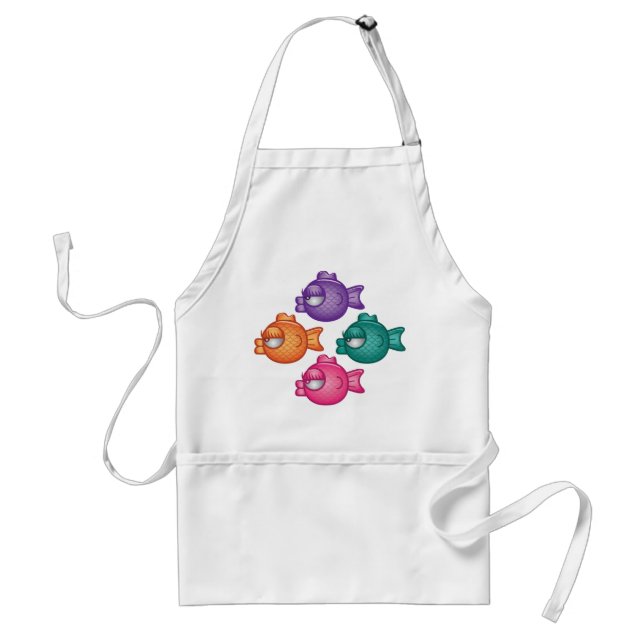 Pretty Colourful Fish Apron (Front)