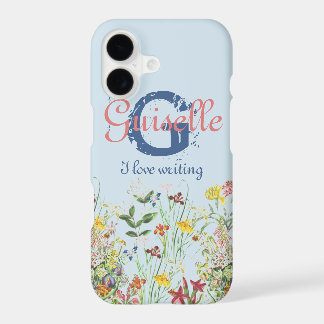 Pretty & Colourful Floral Botanical Herbal Monogra