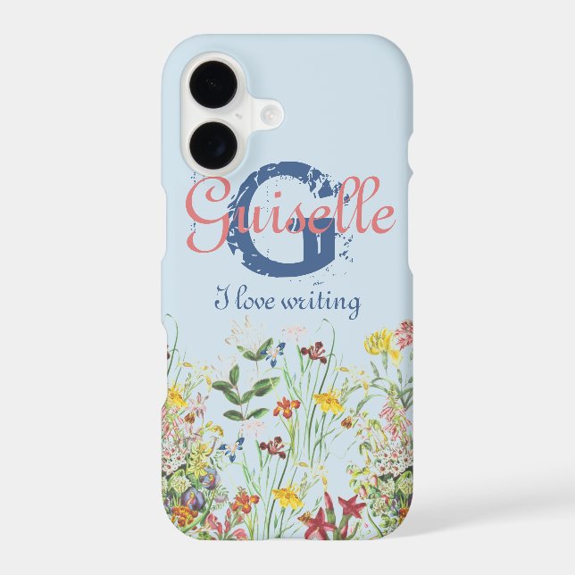 Pretty & Colourful Floral Botanical Herbal Monogra (Back)