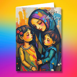 Pretty Colourful Mother's Day Card