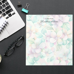Pretty Colourful Pastel Floral Stylish Notepad