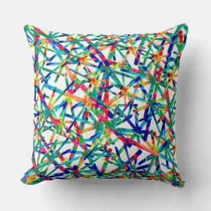 Pretty Colours Cool Geometric Pattern Design Cushion