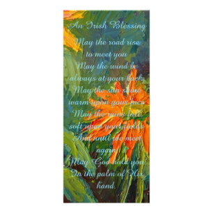 Pretty Cone Flower Heartfelt Condolences Prayer  Rack Card