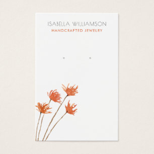 Pretty Copper Orange Earring Jewellery Display Car