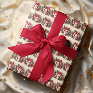 Pretty Coquette Wrapped Present for Christmas Wrapping Paper