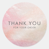 Pretty Coral Pink Shell Mother of Pearl Thank You