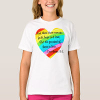PRETTY CORINTHIANS 13:13 RAINBOW HEART DESIGN