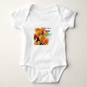 Pretty Cosmic Flower - Enchanting Galaxy Botanical Baby Bodysuit