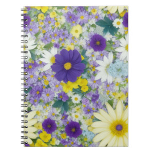 Pretty Cottage Flowers Notebook