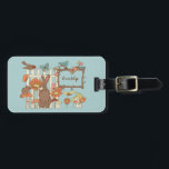 Pretty Cottagecore Birds and Animals Personalised Luggage Tag<br><div class="desc">Identify your luggage in style with this custom luggage tag. On the front it features a pretty cottagecore themed design with illustrations of birds, butterflies, a frog, a rabbit, a mouse, some mushrooms and some flowers with a spot to add a name in brown script or cursive writing inside a...</div>