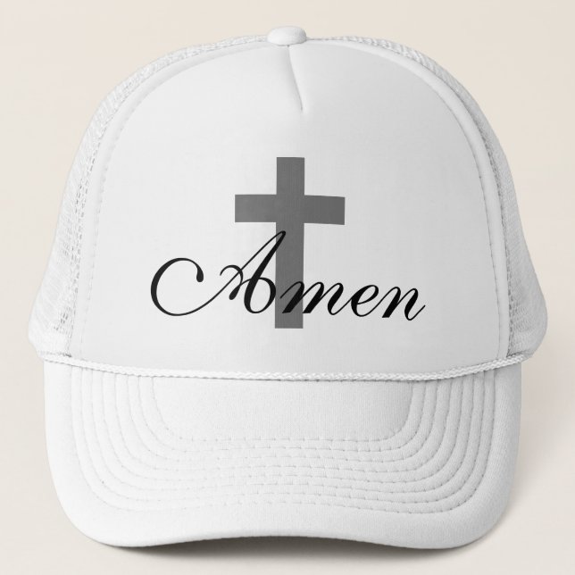 pretty CROSS + AMEN | Trucker Hat (Front)