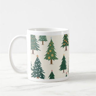 Pretty cup with a picture of a Christmas tree