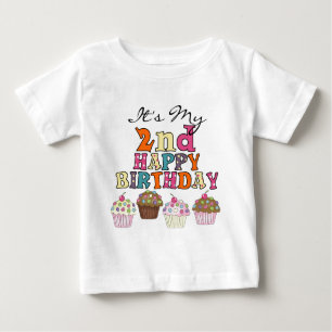 Pretty Cupcakes 2nd Birthday Tshirts and Gifts