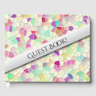 Pretty Cut Glass 2 Personal  Guest Book