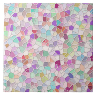 Pretty Cut Glass Ceramic Tile