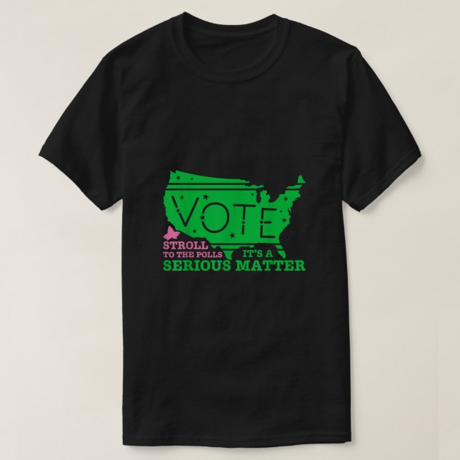 Pretty cute aka vote tee  (Design Front)