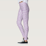 Pretty Cute Pastel Purple Flower Pattern Leggings<br><div class="desc">Cute pastel purple floral patterned leggings perfect for summer.</div>