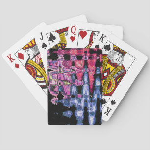 Pretty Cute Purple, Ash Grey, and Black Watercolor Playing Cards