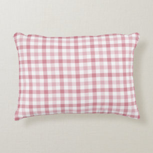Pretty cute scottish tartan pink plaid colorful decorative cushion