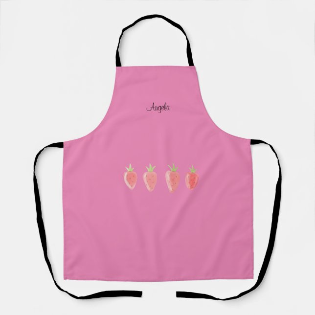Pretty Cute Sweet Strawberry Apron  (Front)