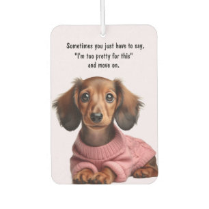 Pretty Dachshund Car Air Freshener