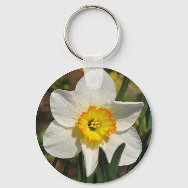 Pretty Daffodil Key Ring (Front)