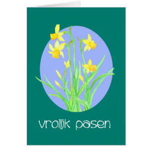 Pretty Daffodils Dutch Language Easter
