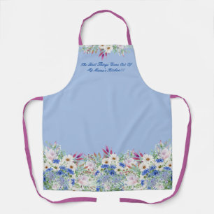 Pretty Dainty Daisy Floral Arrangement Women's Apron