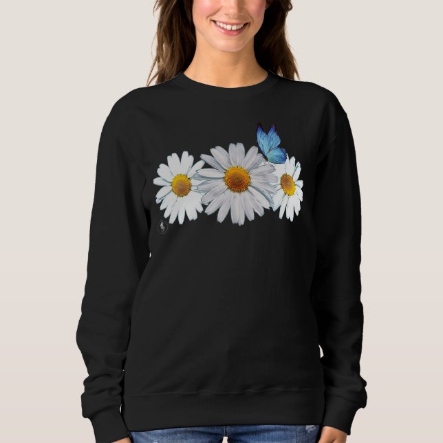 Pretty Daisies Butterfly Sweatshirt (Front)