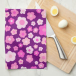 Pretty Daisies Pattern Unique Colourful Floral Cut Tea Towel<br><div class="desc">This hand made pattern makes an awesome kitchen towel. Change the colour or add your own texts. Check out my shop for more or let me know if you'd like something custom!</div>