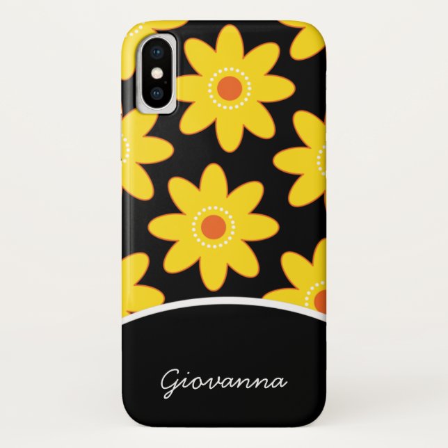 Pretty Daisies Personalised Cell Phone Case (Back)